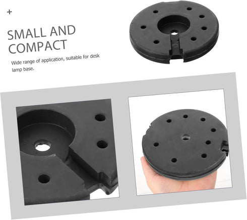 Metal Lamp Base Weight for Desk and Floor Lamps Round Heavy Loader for Stable Table Floor Light Stand Rust Resistant