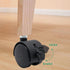 4 PCS 1 Inch Threaded Stem Caster Wheels, Nylon Locking Swivel Casters with Brake for Furniture