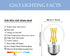 Greeogin G16.5 Bulbs Dimmable, 6W E26 Bulbs,Warm 2700K,600lm,6W 60 Watt,G50 Bulb Bulb 5-Pack LED Light Edison White