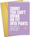 Nchigedy Funny Baby Shower Card, New Baby Congratulations Cards for Her, Sarcastic Greeting