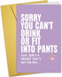 Nchigedy Funny Baby Shower Card, New Baby Congratulations Cards for Her, Sarcastic Greeting