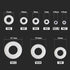 Nylon Flat Washer Assortment Set – 600 Pieces, 9 Sizes - M2 M2.5 M3 M4 M5 M6 M8 M10 M12