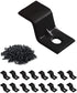 Table Top Fasteners, Z Clips for Table Tops, 20 Packs (Black)