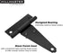 HILLMASTER 4 Inch Rustproof(6 Pack) T-Strap Hinges Heavy Duty Shed Door Hinges Gate Strap Hinges Black Tee Hinge