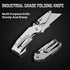 6-Pack C6SL) Lichamp Folding Utility Knife Box Cutter, Quick Change Razor Knife Utility Pocket Construction Blade
