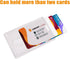 Vetoo 3 Pack Heavy Duty ID Badge Holders, Clear, Vertical, Durable for Factories, Offices, Schools
