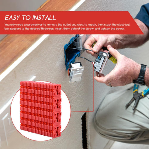 Outlet Spacers for Electrical Box, 96Pcs Electrical Switch and Receptacle Spacer Extender Outlet Shims