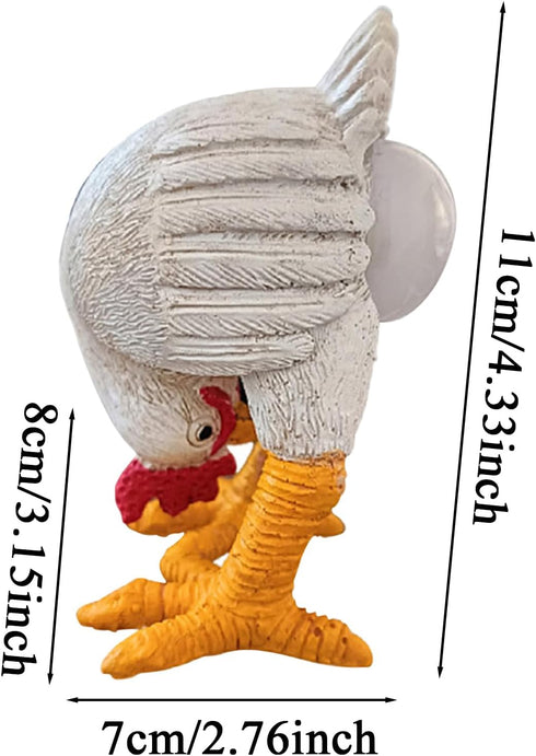 Generic Chicken Egg Lamp, Rooster Shaped Accent Light, Chicken Night Light with Egg in Butt, Adjustable Funny Resin
