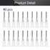 Utoolmart Industrial Dispensing Needle, 40pcs Blunt Needle, Stainless Steel Precision Applicator, 17G, Transparent Color