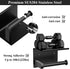 Tindbea Toilet Paper Holder Wall Mount + Towel Robe Hooks, Adhesive or Screw Wall Mounted Toilet Paper Roll Holder