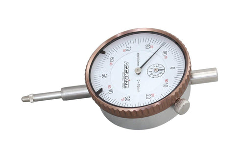 Accusize Industrial Tools 0-10 mm by 0.01 mm Metric Dial Indicators, Model P900-S001
