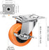 2 Inch Casters, ASHGOOB Caster Wheels with Side Brake, Locking Casters Set of 8 for Workbench and Carts