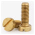 VBNSWA M2~M8 GB65 M2 .5 M3 M4 M5 M6 M8(M6x30 (10pcs)) Brass Slotted Cheese Head Screw Bolt
