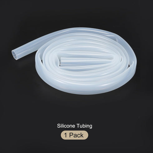 10ft Clear Silicone Tubing 16mm(5/8") ID x 19mm(3/4") OD, Pure Silicone Hoses for Pump Siphoning, Draining, Brewing