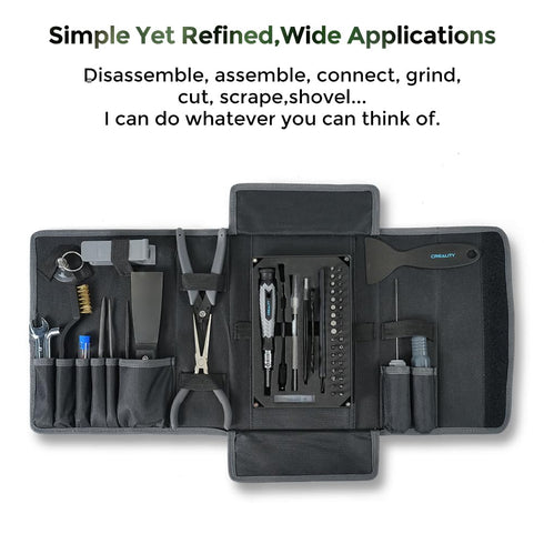 Creality 3D Printer Tool Kit, 74 Pcs Accessories for 3D Printer, Includes Nozzle Cleaners, Screwdrivers, Storage Bag