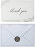 Pipilo Press 4 6 48-Pack, Set Sympathy Thank You Cards with Envelopes & Sticker Seals for Funeral - x in, Black & White