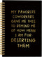 Sarcastic Farewell Gifts for Coworkers, Funny Spiral Notebook, My Favorite Coworkers Gave Me This, 5.5"x8.3", 164 Pages