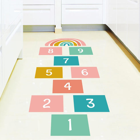 Generic Number hopscotchs Mat Decals - Number Lattice Floor Sticker, hopscotchs Play Mat | Classroom Decor Sensory Path