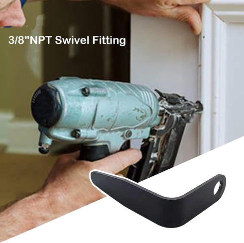 Pneumatic Tool Rafter Hook "L" Shaped for Senco PC0630 Hook Belt Nail Guns with 3/8" NPT Air Fitting