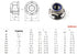 M12 Nylon Lock Nut 304 Stainless Steel Flange Nut Inserts Hex Lock Nuts (Pack of 10)