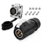 4 Pin Connector, Waterproof Industrial Solder Connector for Automotive, Power, Marine, and Solar Energy