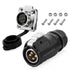 4 Pin Connector, Waterproof Industrial Solder Connector for Automotive, Power, Marine, and Solar Energy