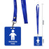 Unbreakable PVC Hall Pass Lanyards, Mlife School Passes Set for Teachers, 12 Pack Hall, Bathroom, Library, Office and