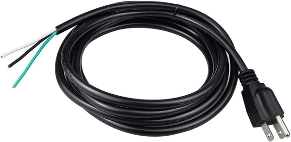 10ft 18 Gauge 3 Prong Heavy Duty Replacement Power Supply Cord for Universal AC Appliance, NEMA 5-15 Plug