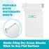 Static Cling Dry Erase Sheets, Removable Reusable Whiteboard Poster Paper for Wall, Portable White Board