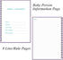 A5 150 Heveboik Baby's Daily Log Book - Baby's Tracking for Newborns, Easy to Fill Pages to Track and Monitor Your