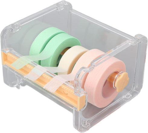 Transparent Multi Masking Tape Cutter Dispenser, Visible Roll Tape Holder for Home and Office