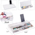 Small Glass Desktop Whiteboard, Dry-Erase Board with Aromatherapy and Desk Organizers for Office