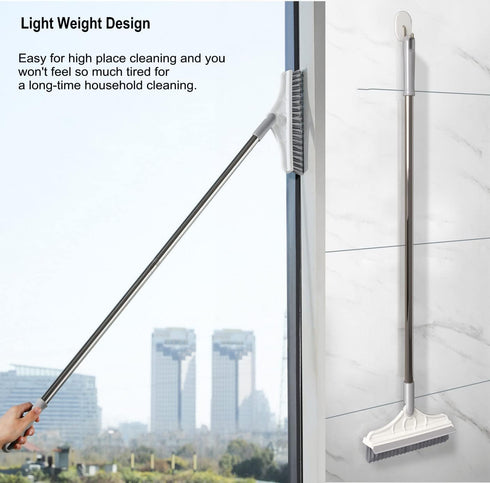 2 1 3 47.6'' 120Rotate in Cleaning Scrub Brush Grout Brush Scrapee Poles Floor Scrub Brush with Long Handle V-Shape