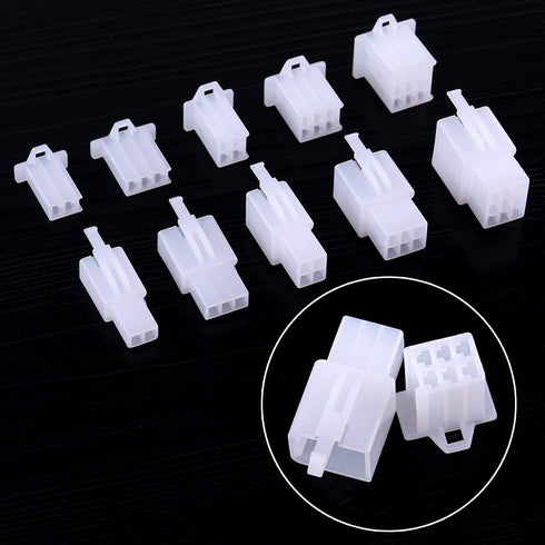 Glarks 580Pcs Wire Connectors Housing Terminal, 2.8mm Pitch 2 3 4 6 9 Pin Male & Female Plug Assortment Kit for