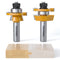2PCS Bevel Shaker Rail and Stile Router Bit Set, 1/2 Inch Carbide-Tipped
