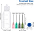 12PCS Glue Applicators Bottles,30ml Plastic Squeezable Dropper Bottles with Blunt Needle Tip 14ga 16ga 18ga 20ga for Glue Applications,Paint Quilling Craft and Oil Squeezable Dropper Bottles Crafting by BAOFALI