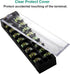 MILAPEAK 8pcs (4 Sets) 8 Positions Dual Row Screw Terminal Strip Blocks with Cover (Black & Red)