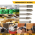 5pcs 1/4" Shank Diamond Burr Bits Set for Rotary Tool, 6x8mm Tungsten Carbide Files for Woodworking/Carving