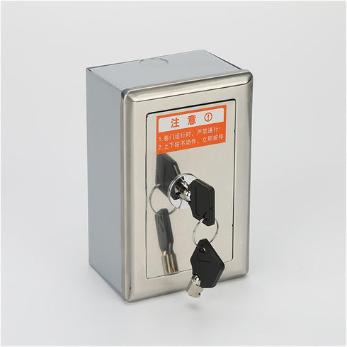 SHUTIQ Surface-Mounted Electric Door Rolling Shutter Door Rolling gate Manual Switch Lock Box Stainless Steel Lock Box