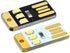 Tizuqe 5Pcs 0.2W LED Lamp Reading Book Light USB Night Light Pocket Card LED Keychains Lamp