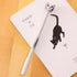 Cute Cat Gel Pens Set, Fun Kawaii Animal Black Ink Pens for Kids, Office, School Supplies, 12 Styles