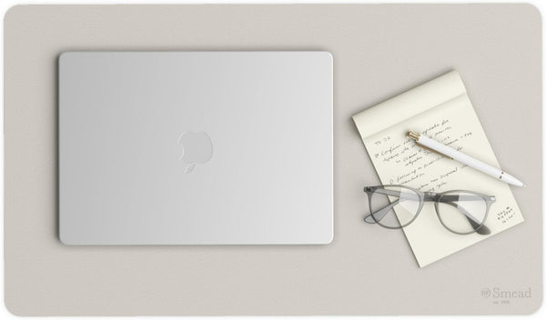 Smead Desk Pad, Vegan Leather Desk Mat with Non-Slip Faux Suede Backing, Perfect Organizer for Office Decor, 23.6” x