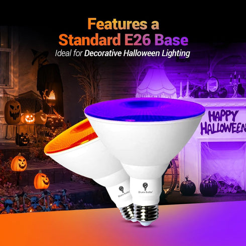 2 Pack BlueX LED Par38 Flood Light Bulb, 18W (120W Equivalent), Dimmable E26 Base Purple LED Lights for Home Lighting