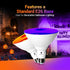 2 Pack BlueX LED Par38 Flood Light Bulb, 18W (120W Equivalent), Dimmable E26 Base Purple LED Lights for Home Lighting