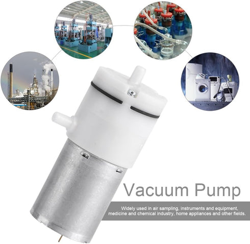 12V 2 12 Delaman DC Vacuum Pump, Mini Air Pump with Hose Clamps Volt Diaphragm Pump Self Priming Sprayer Pump
