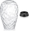 Teenyyou 1 Set Oval Glass Lamp Shade 9.25" High x 5.9" Diameter