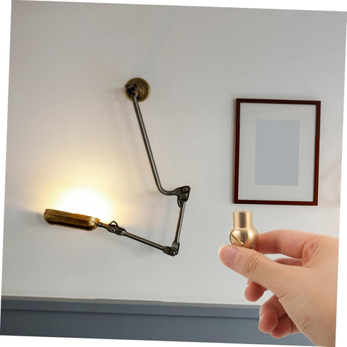 M10 180-Degree 1-Piece NUOBESTY Swivel Adapter for Wall Sconces and Pendant Lights Adjustable Light Socket Extender