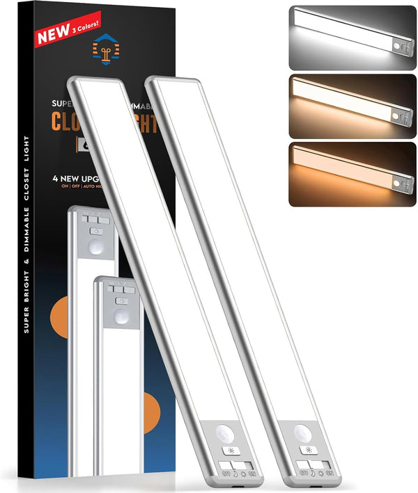 BLS 10inch Under Cabinet Lighting, 80 LED Motion Sensor Light Indoor, 1800mAh