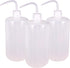 3Pcs 1000ml Plastic Safety Lab Wash Bottle with Scale Labels and Narrow Mouth for Chemistry, Industry, Lab & Gardening
