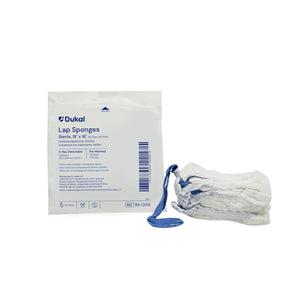 Dukal 99-0018-PK Laparotomy Sponge, Sterile, Pre-Treated, CSR Wrap, 18" W x 18"